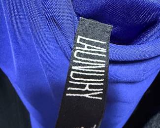 Laundry Royal Blue Pleated Sleeveless Gown