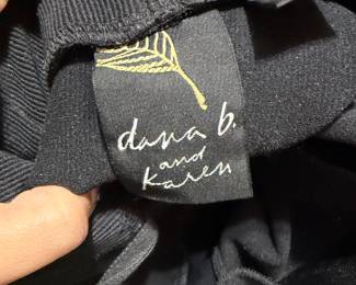Dana B. and Karen Black Ribbed Knit Top