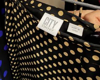 Polka Dot Synthetic Fabric Skirt by CITY DKNY
