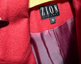 Red Zion New York Wool Blend Tailored Women's Coat