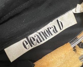 Eleanora B Black and Gold Knit Garment