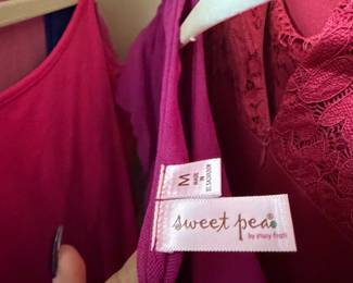 Sweet Pea by Stacy Frati Magenta Mesh Top