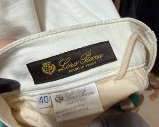 Cotton Canvas Trousers from Loro Piana Italy