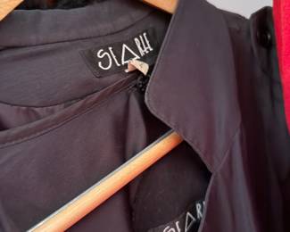 Searle Black Structured Collar Jacket Size 4