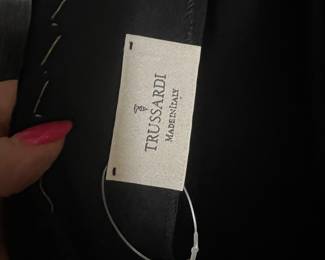Wool Blend Trussardi Tailored Coat Made in Italy