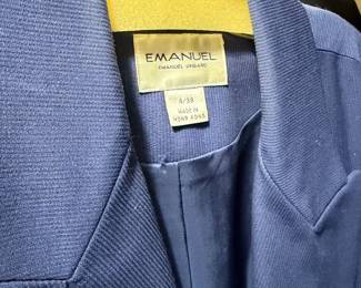 Blue Textured Wool Emanuel Ungaro Blazer