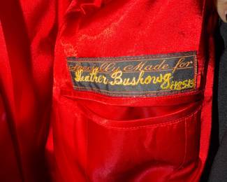 Custom Tailored Wool Coat with Red Satin Lining
