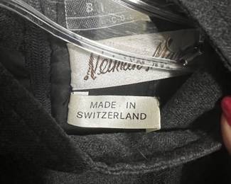 Neiman Marcus Wool Coat Made in Switzerland