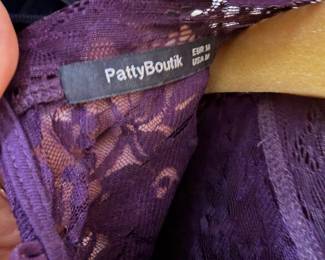 Purple Floral Lace PattyBoutik Blouse