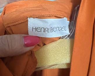 Orange Henri Bendel Silk Garment