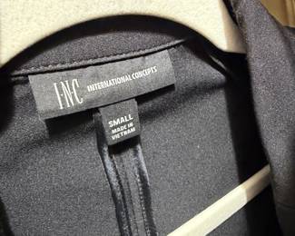 INC International Concepts Tailored Black Blazer Size Small