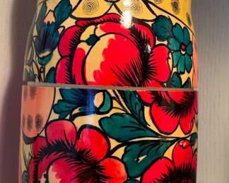 $65, Nesting Dolls (Large) Hand Painted Russian Floral Nesting Doll Matryoshka Figure