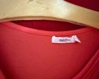 Bailey 44 Red Jersey Knit Top