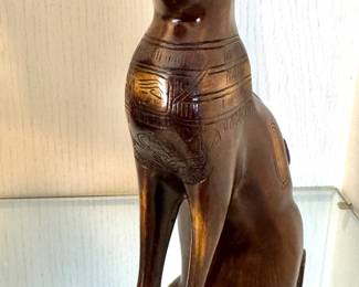 Bronze Patinated Egyptian Bastet Cat Figurine
