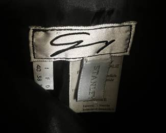 Gianni Versace Black Leather Jacket with Boutique Label