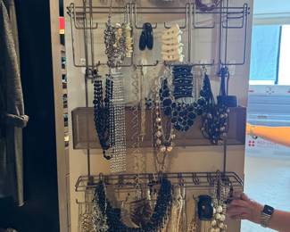 Statement Necklace Collection with Metal Display Rack