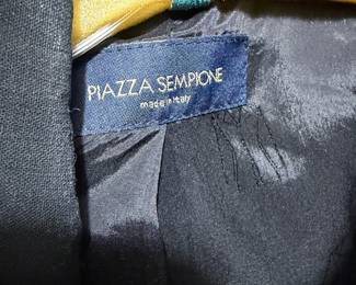 Piazza Sempione Black Wool Blazer Made in Italy