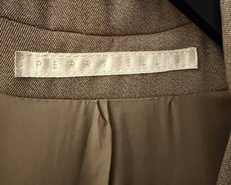 Perry Ellis Tan Twill Tailored Blazer