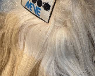 Synthetic Blonde Doll Hair with Dora Nene Tag