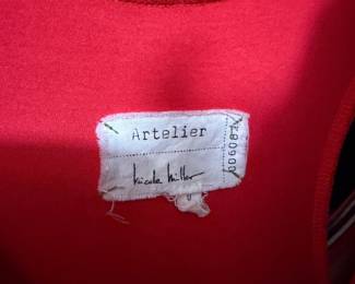 Nicole Miller Artelier Red Knit Sleeveless Garment