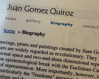 $1800, Juan Gomez-Quiroz “Bodegon #29” AP 4/40 Signed Framed Print