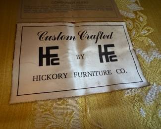 $500, Hickory Furniture Co. Custom Crafted Traditional Damask Sofa