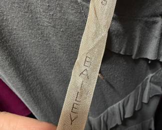Bailey 44 Grey Knit Ruffle Detail Top