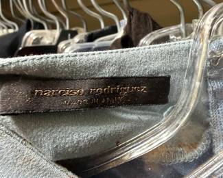 Narciso Rodriguez Made in Italy Blue Chambray Top