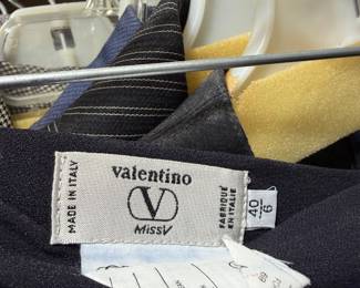 Black Crepe Tailored Italian Garment by Valentino Miss V