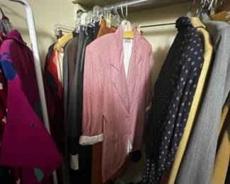 Pink and White Gingham Patterned Oversized Blazer