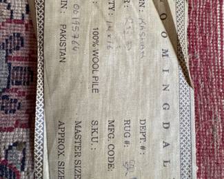 $1500, Rug - Bloomingdale’s Hand Knotted Pakistani Wool Area Rug 9x12 Kashan Style Rug