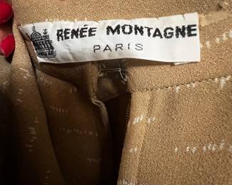 Renée Montagne Paris Textured Wool Skirt