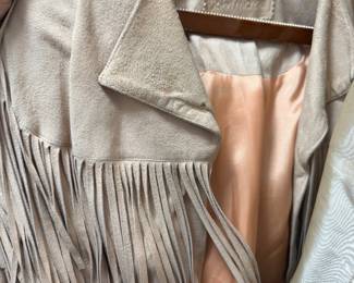 Tan Suede Fringed Western Jacket