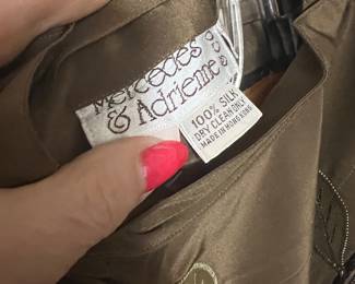 Mercedes & Adrienne Silk Blouse Made in Hong Kong