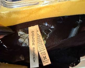 Color Story Black Lace Mesh Top