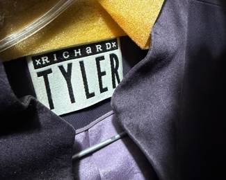 Plum Wool Crepe Tailored Blazer by Richard Tyler
