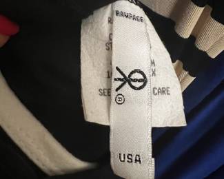 Rampage Striped Pleated USA Made Garment