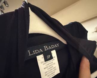 Lida Baday Black Matte Jersey Top Made in Canada