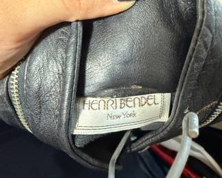 Henri Bendel Black Leather Zippered Jacket