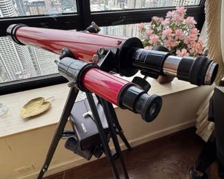 $200, Tasco 48T 60mm Astronomical Refractor Telescope with Tripod & Eyepieces