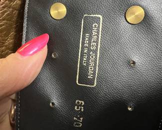 Charles Jourdan Black Italian Leather Belt