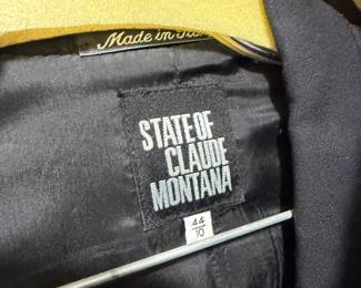 State of Claude Montana Tailored Wool Jacket