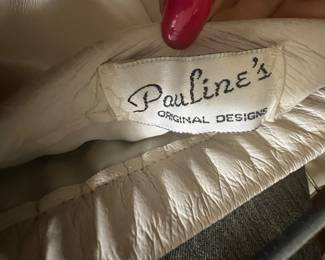Pauline's Original Designs Cream Textured Garment