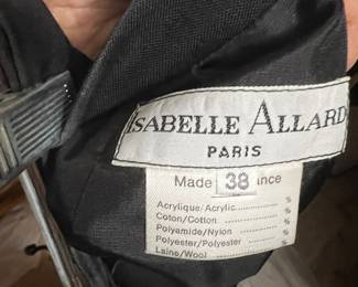 Isabelle Allard Paris Wool Blend Tailored Garment