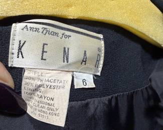 Ann Tjian for Kenar Black Triacetate Blend Jacket