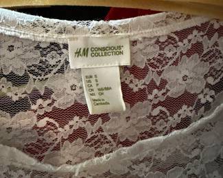 White Floral Lace Top from H&M Conscious Collection