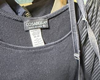 Black Cosabella Cotton Blend Camisole Made in Italy