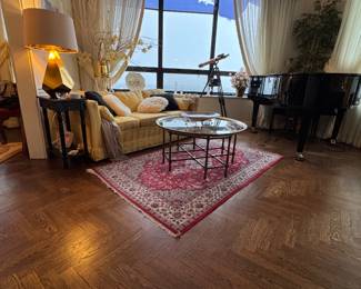 Wool Persian Kirman Style Area Rug