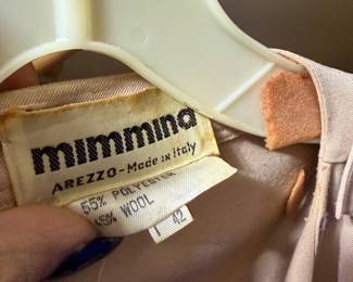 Mimmina Arezzo Italian Wool Blend Jacket