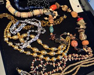 Assorted Beaded and Metal Statement Jewelry Collection